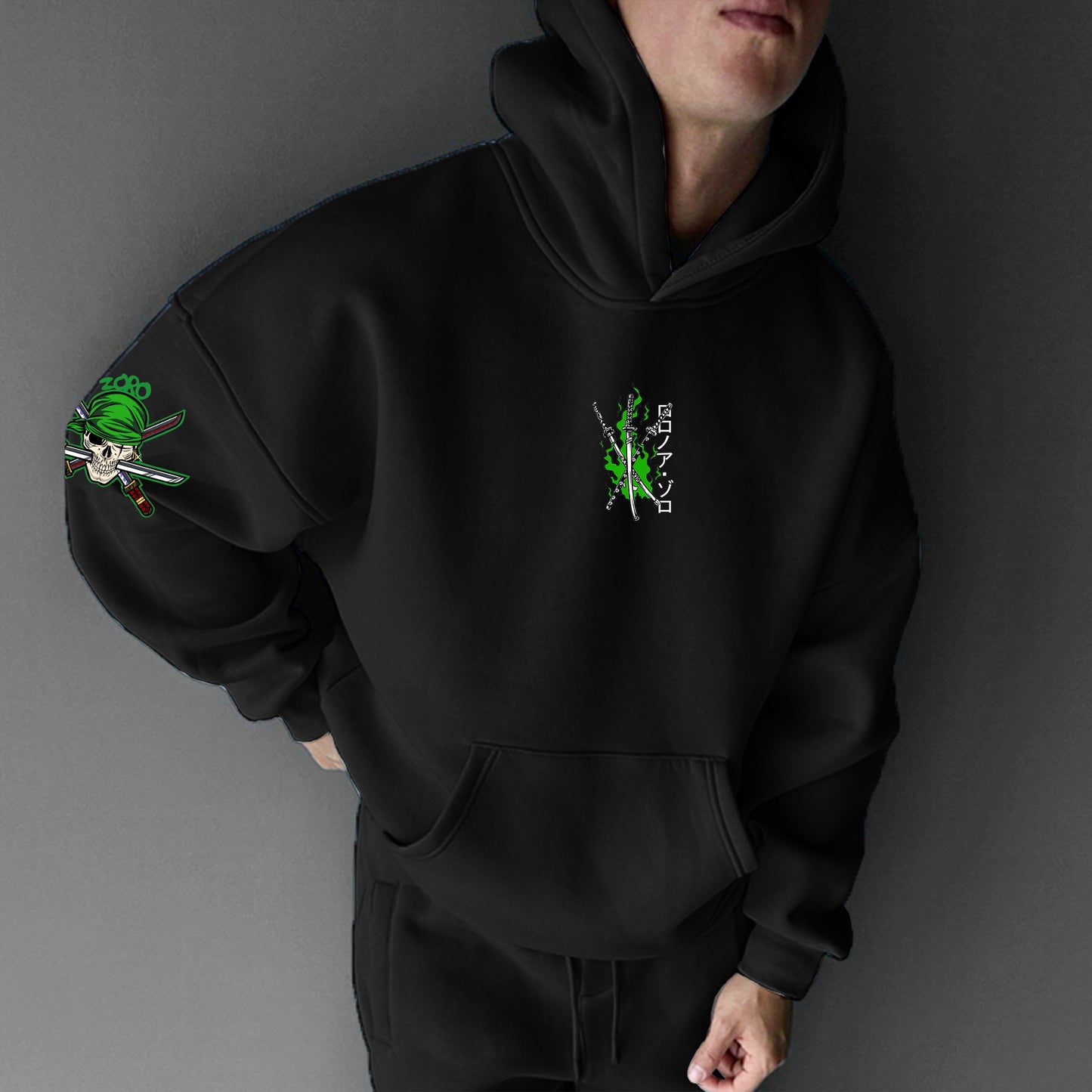 Unisex  Anime Print  Casual Oversized Hoodie