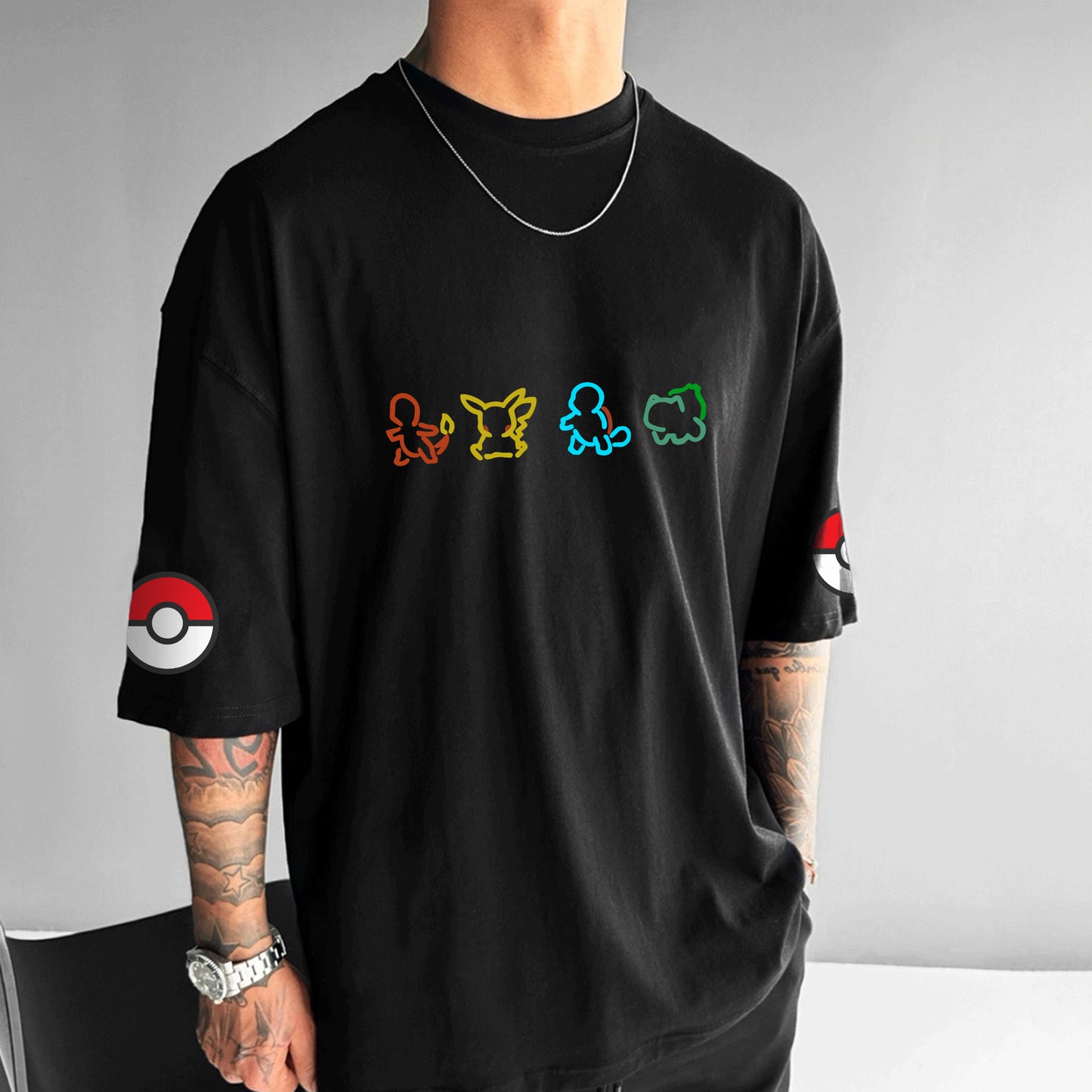 Pokémon Unisex Anime Inspired Vintage T-Shirt