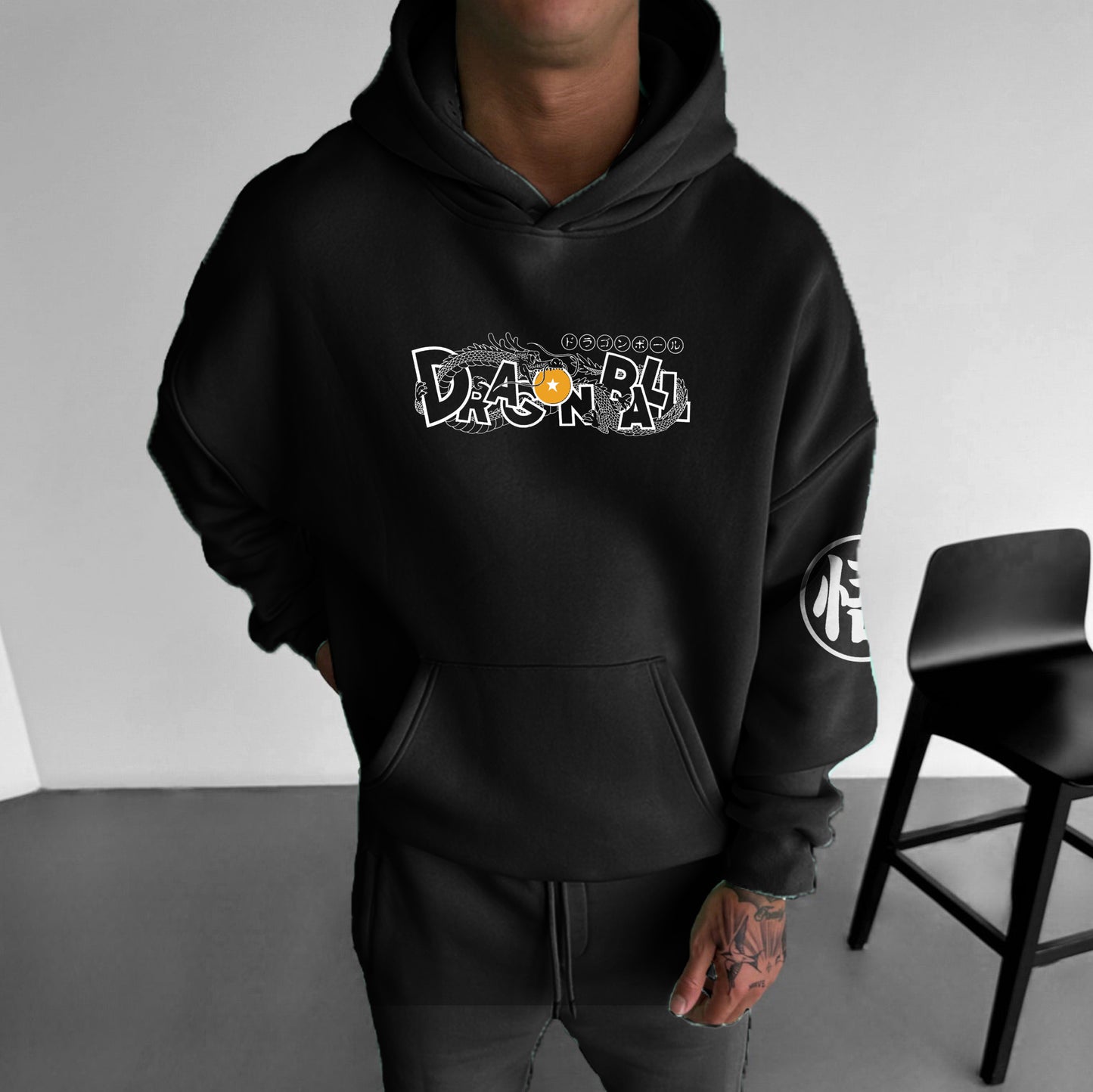 Unisex Anime Print  Casual Oversized Hoodie