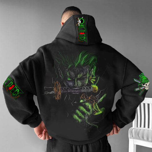Unisex  Anime Print  Casual Oversized Hoodie