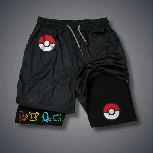 Pokémon Unisex Casual Anime Streetwear Shorts