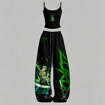 One Piece Top & Elasticated Trousers Two-Piece Set