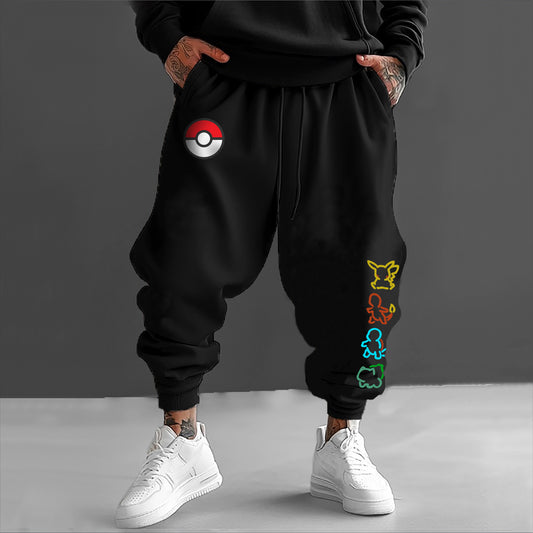 Pokémon Unisex Casual Anime Streetwear Pants