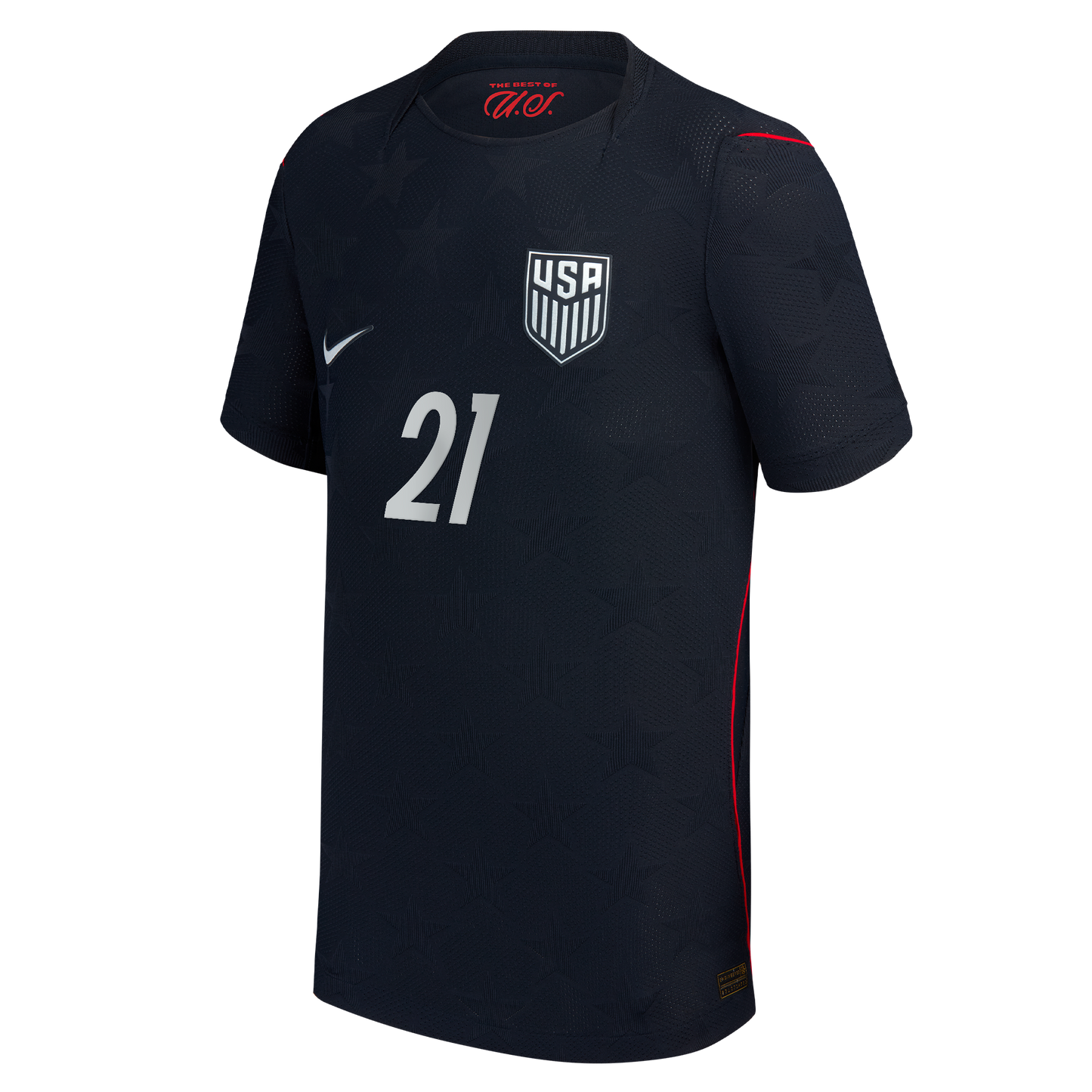 Timothy Weah USMNT Youth 2026 Away Match Jersey - Blue