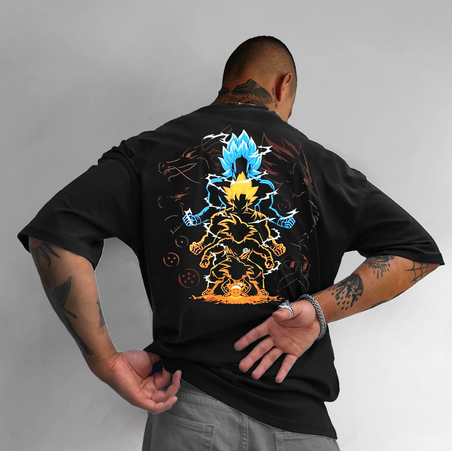Unisex Anime Inspired Graphic Streetwear  T-shirt