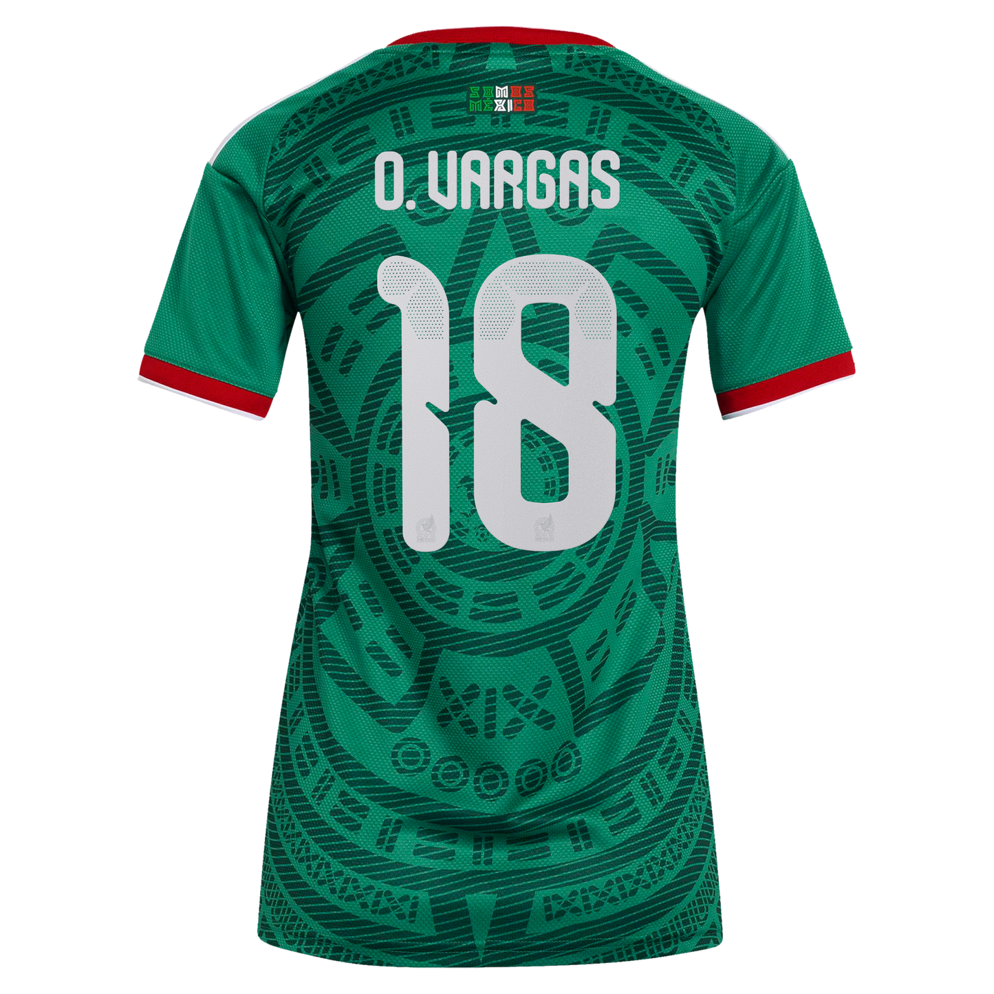 Obed Vargas Mexico National Team Women's 2026 Home Replica Jersey- Green