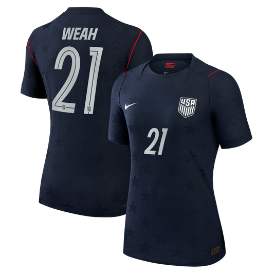 Timothy Weah USMNT Women's 2026 Away Match Jersey - Blue