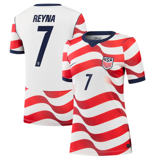Giovanni Reyna USMNT Women's 2026 Home Stadium Replica Jersey - White