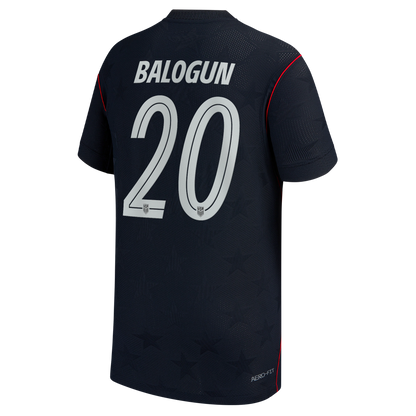 Folarin Balogun USMNT Youth 2026 Away Match Jersey - Blue