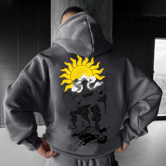 Unisex  Anime Print  Casual Oversized Hoodie