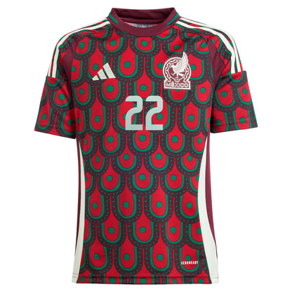 Hirving Lozano Mexico National Team Youth 2024 Home Replica Player Jersey - Green