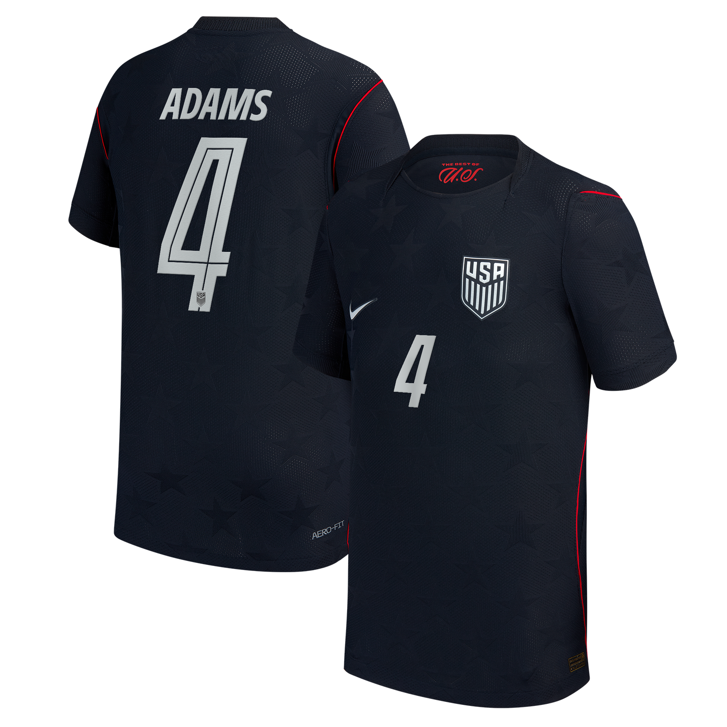 Tyler Adams USMNT Youth 2026 Away Match Jersey - Blue