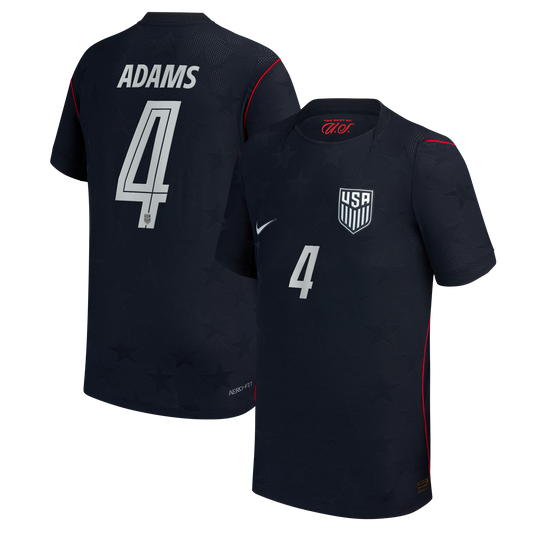 Tyler Adams USMNT Youth 2026 Away Match Jersey - Blue