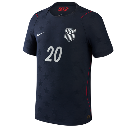Folarin Balogun USMNT 2026 Away Match Jersey - Blue