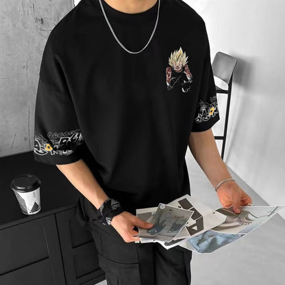 Unisex Anime Inspired Graphic Streetwear  T-shirt