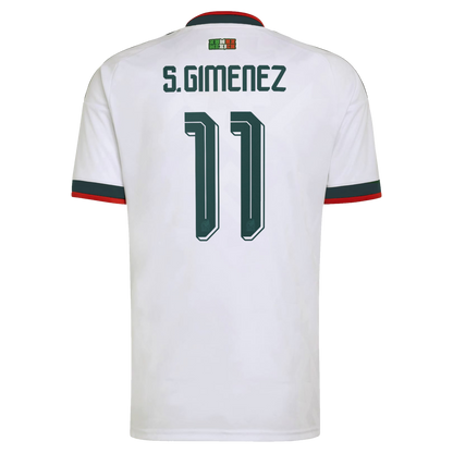 Santiago Gimenez Mexico National Team 2026  Away Replica Jersey - White