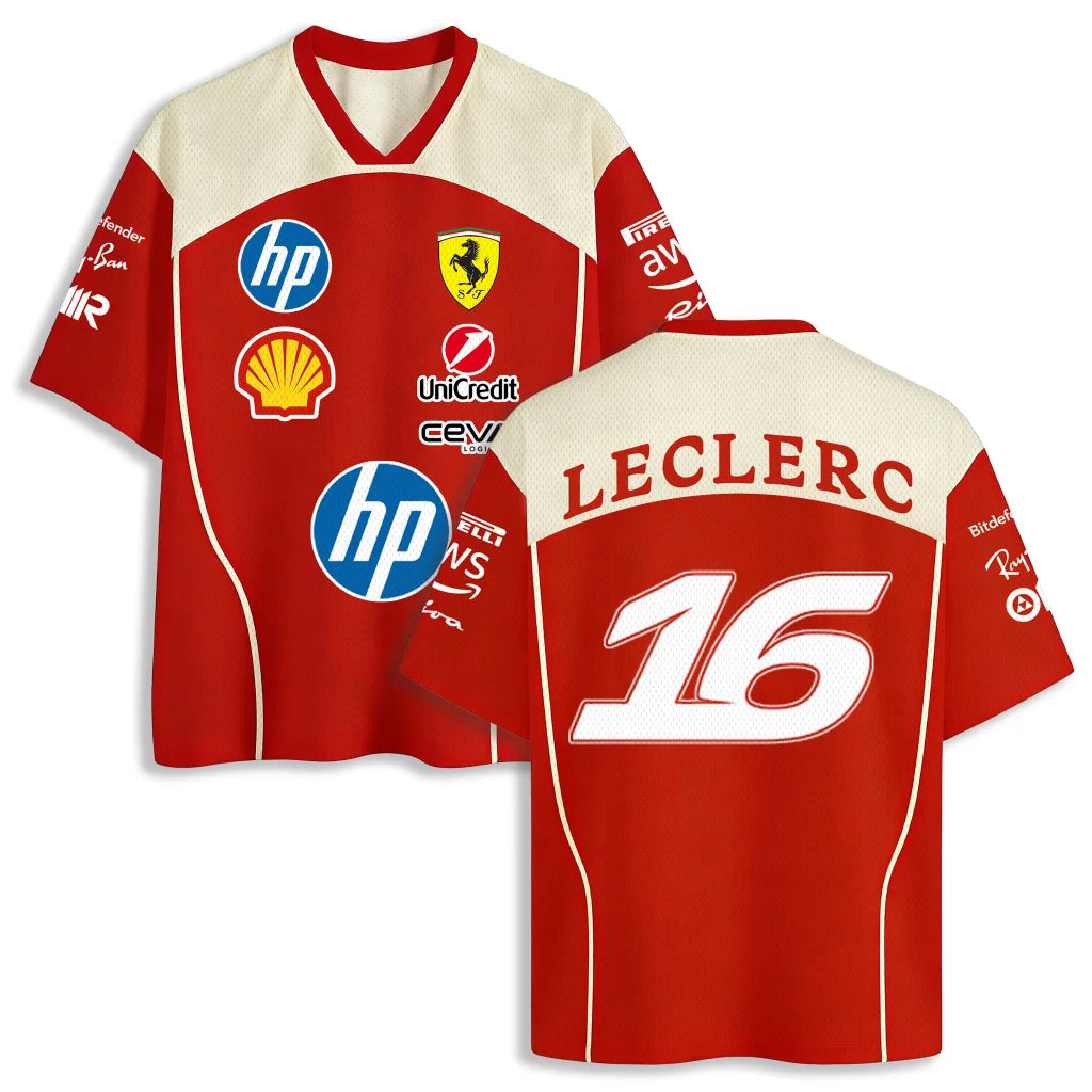 2026 Ferrari F1 Charles Leclerc 16 Mesh Jersey