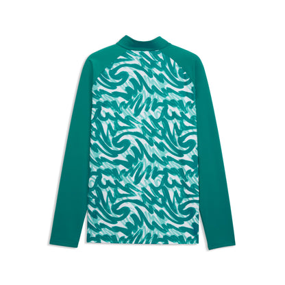 Portugal National Team Pre-Match Quarter-Zip Top - Green