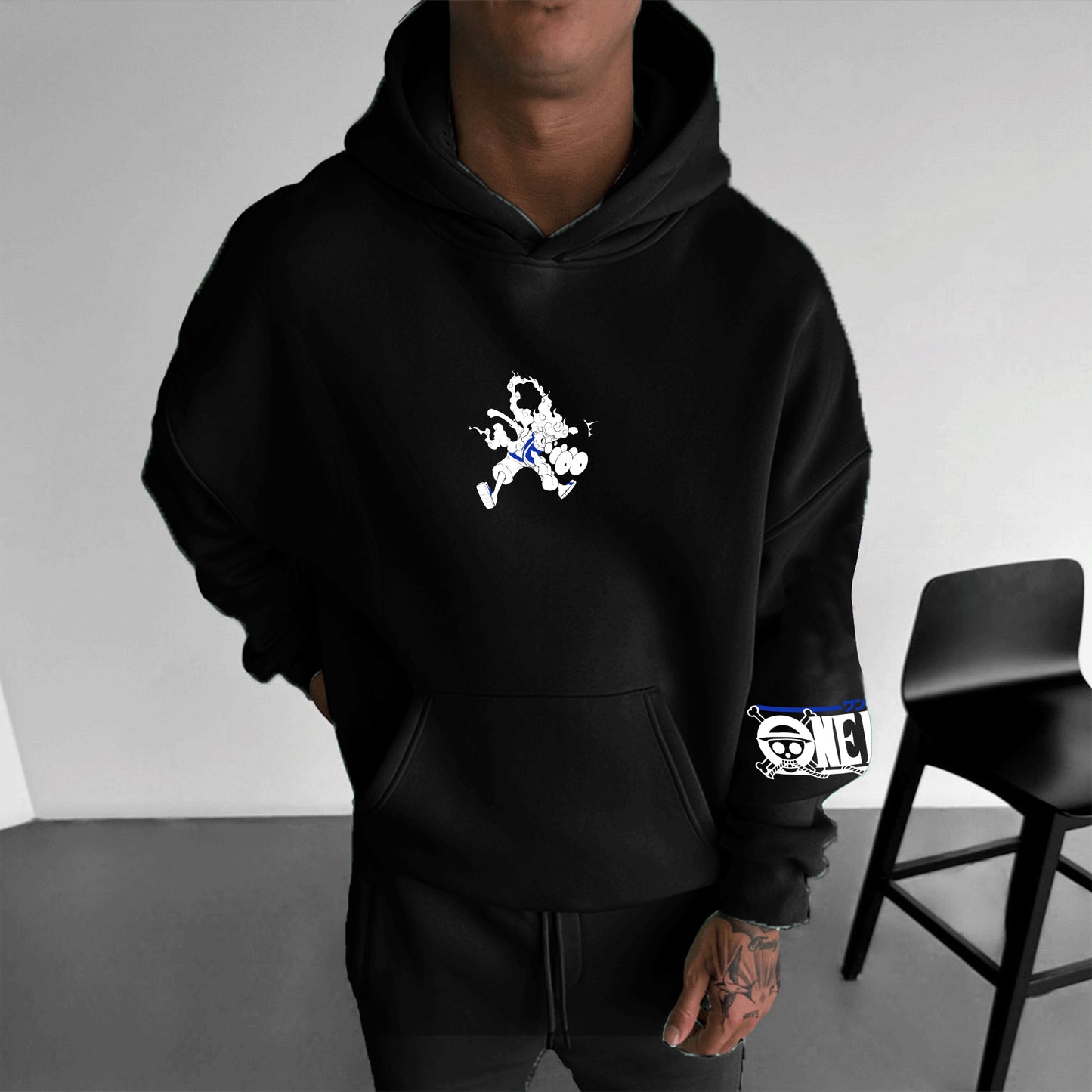 Unisex  Anime Print  Casual Oversized Hoodie