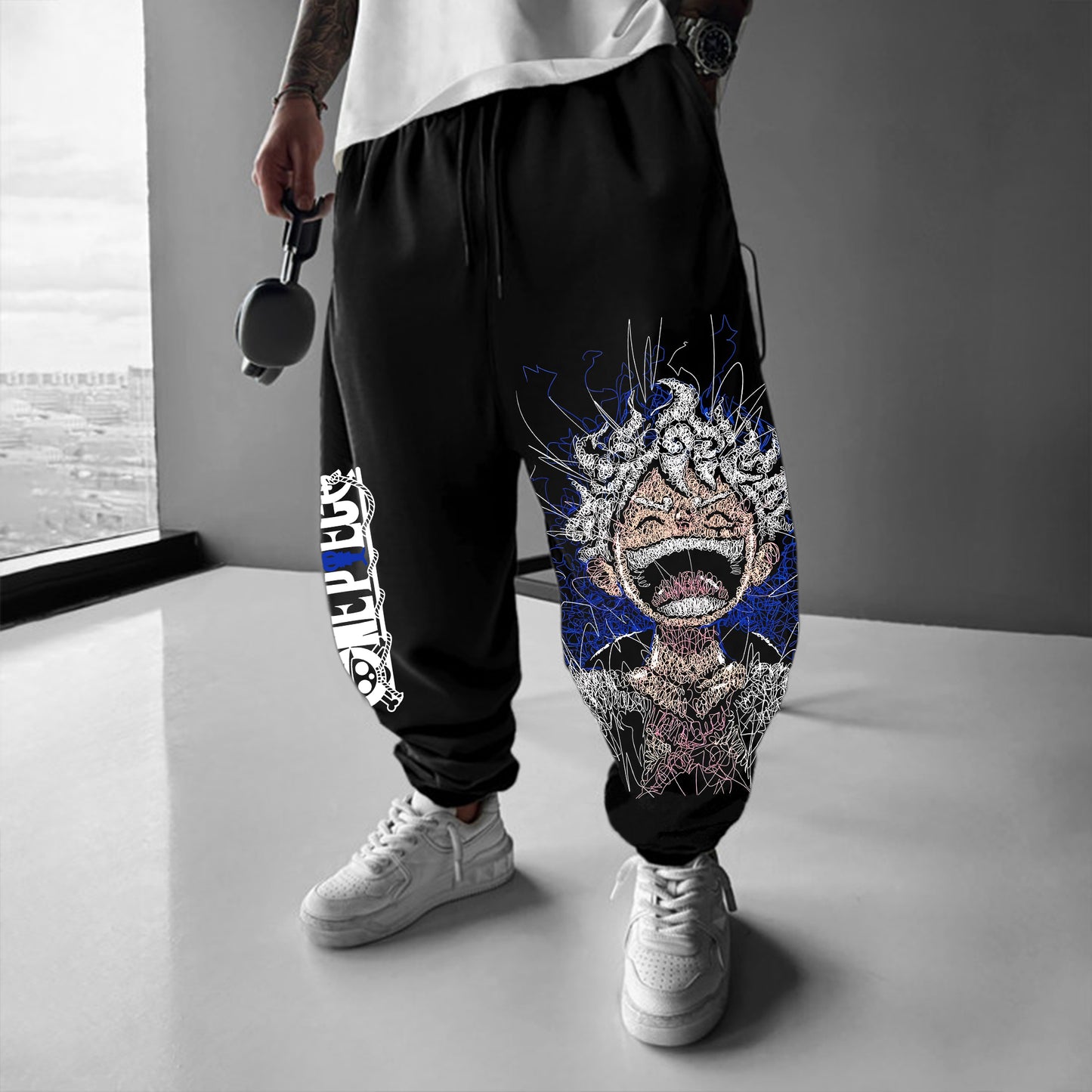 Unisex Anime Printed Gift Oversized Harem Pants