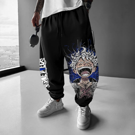 Unisex Anime Printed Gift Oversized Harem Pants