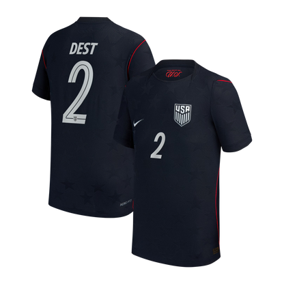 Sergiño Dest USMNT Youth 2026/27 Away Stadium Replica Jersey - Blue