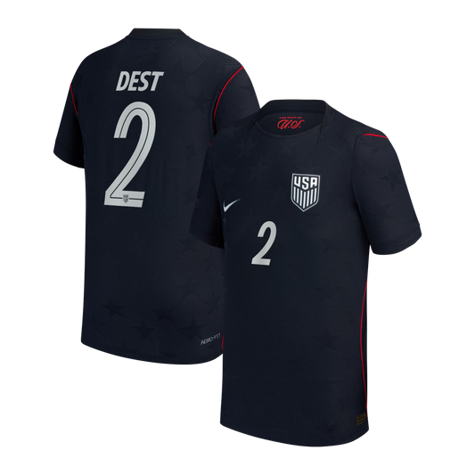 Sergiño Dest USMNT Youth 2026/27 Away Stadium Replica Jersey - Blue