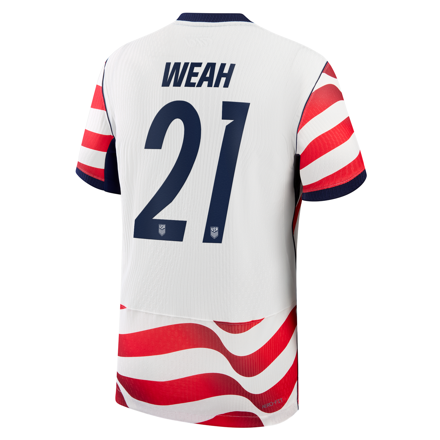 Timothy Weah USMNT 2026 Home Match Jersey - White