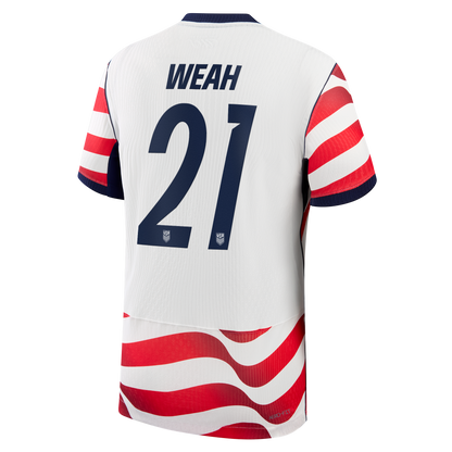 Timothy Weah USMNT 2026 Home Match Jersey - White