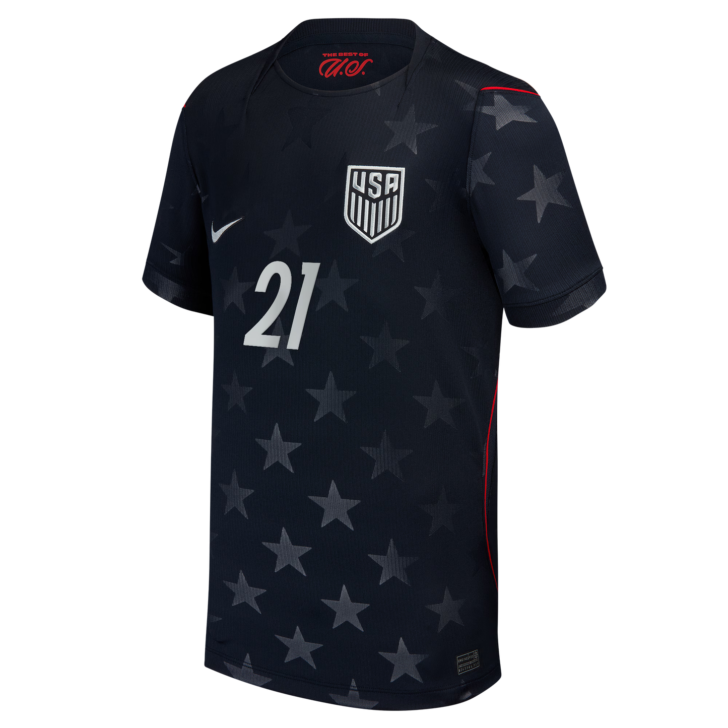 Timothy Weah USMNT Youth 2026 Away Stadium Replica Jersey - Blue