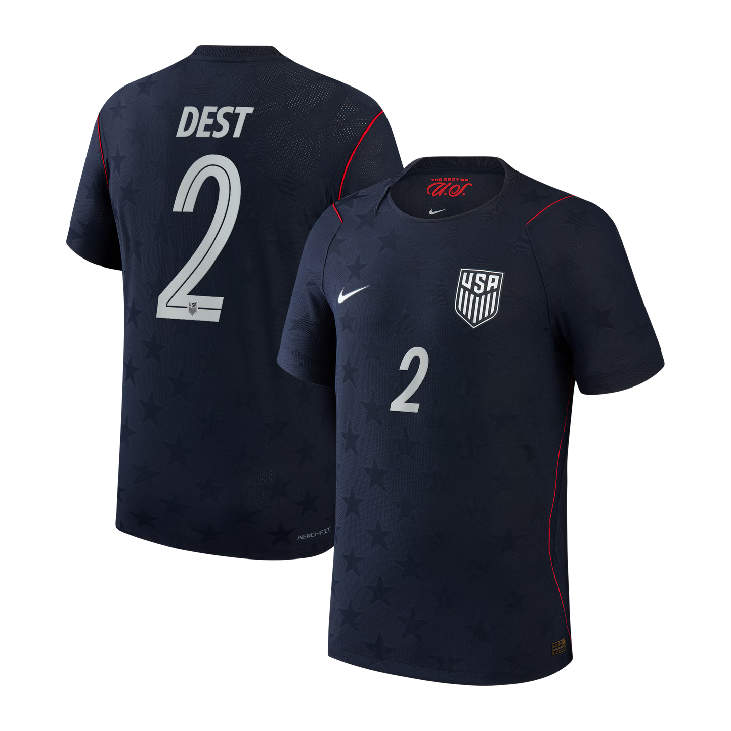 Sergiño Dest USMNT 2026/27 Away Match Jersey - Blue