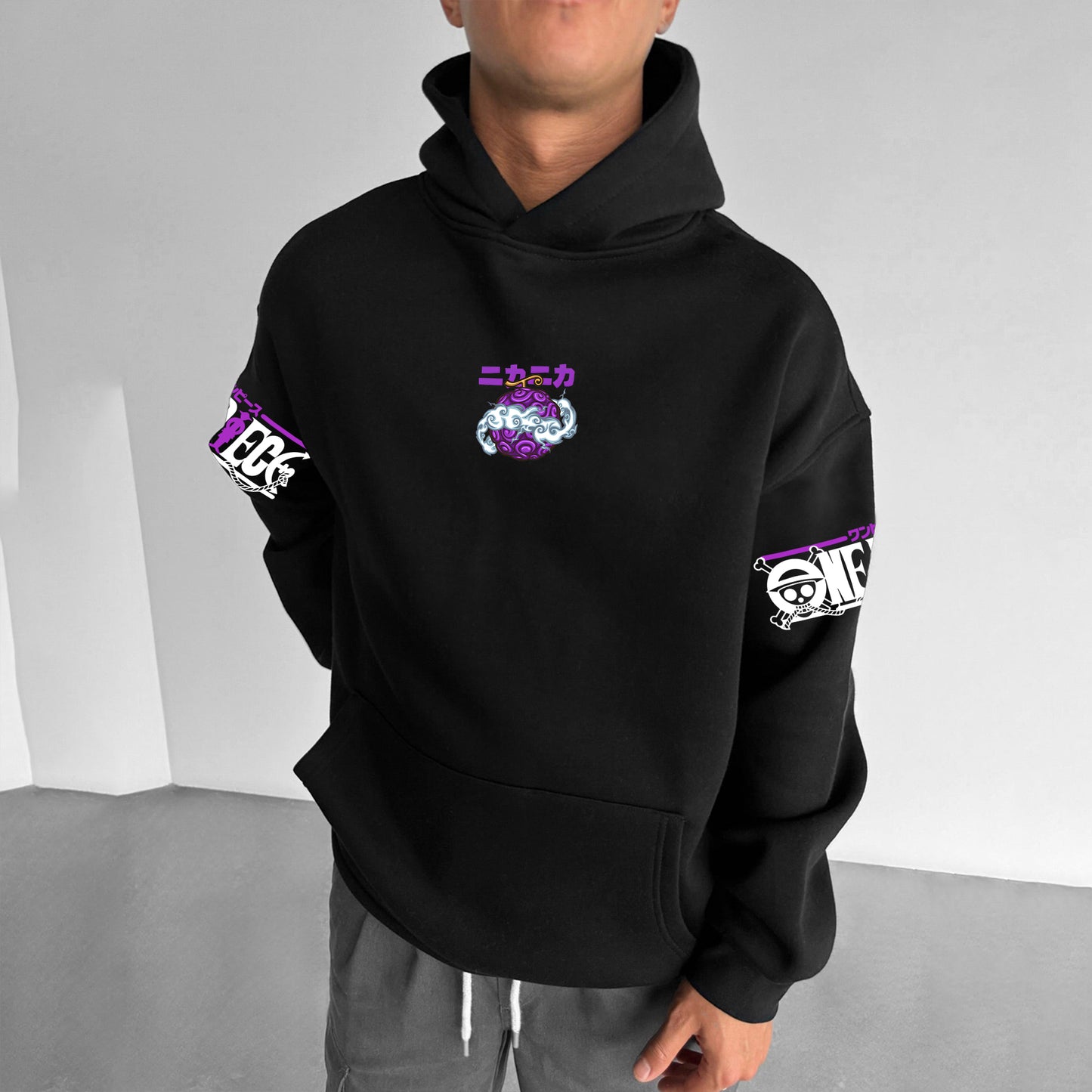 Unisex  Anime Print  Casual Oversized Hoodie