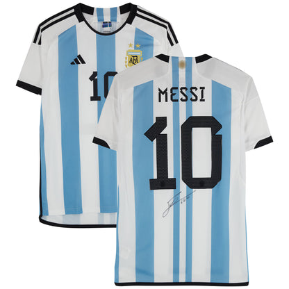 Lionel Messi Argentina National Team Fanatics Authentic Autographed 2022-23 Home Jersey