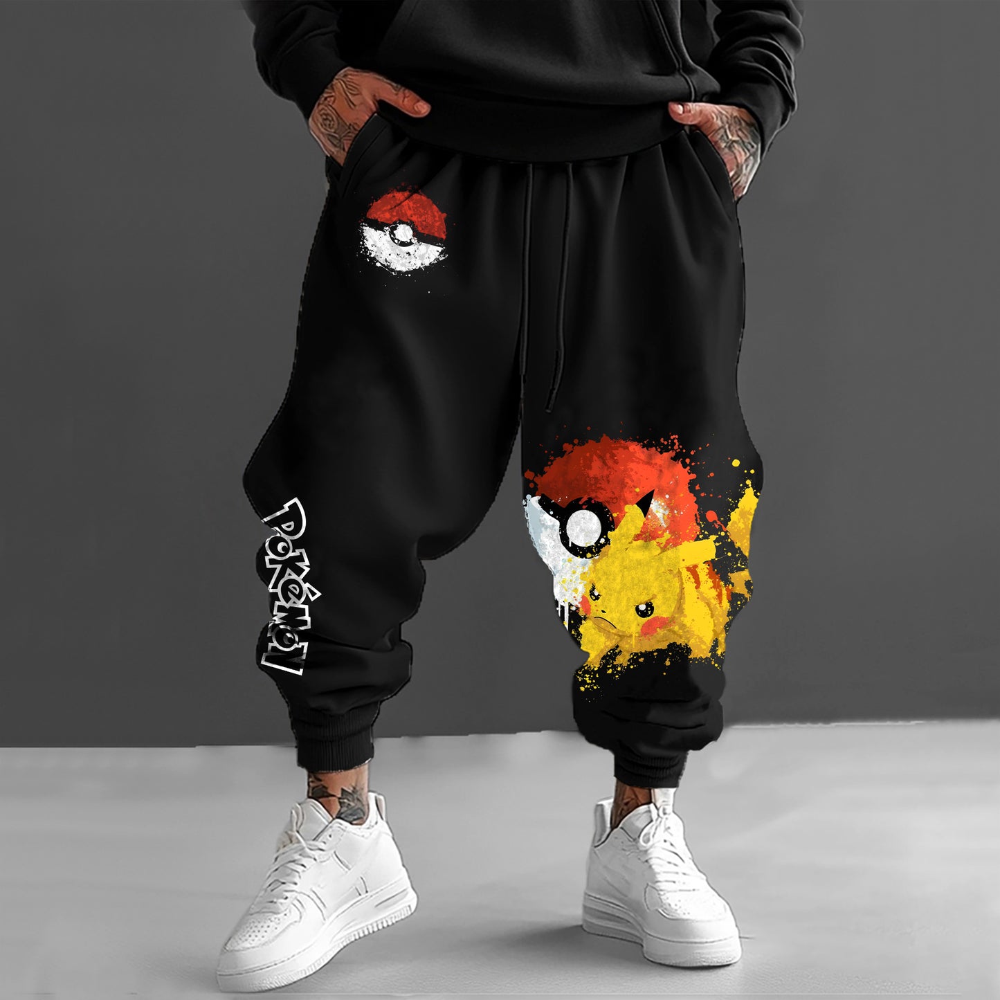 Pokémon Unisex Casual Anime Streetwear Pants