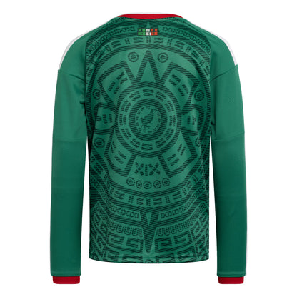 Mexico National Team Youth 2026 Home Replica Long Sleeve Jersey - Green