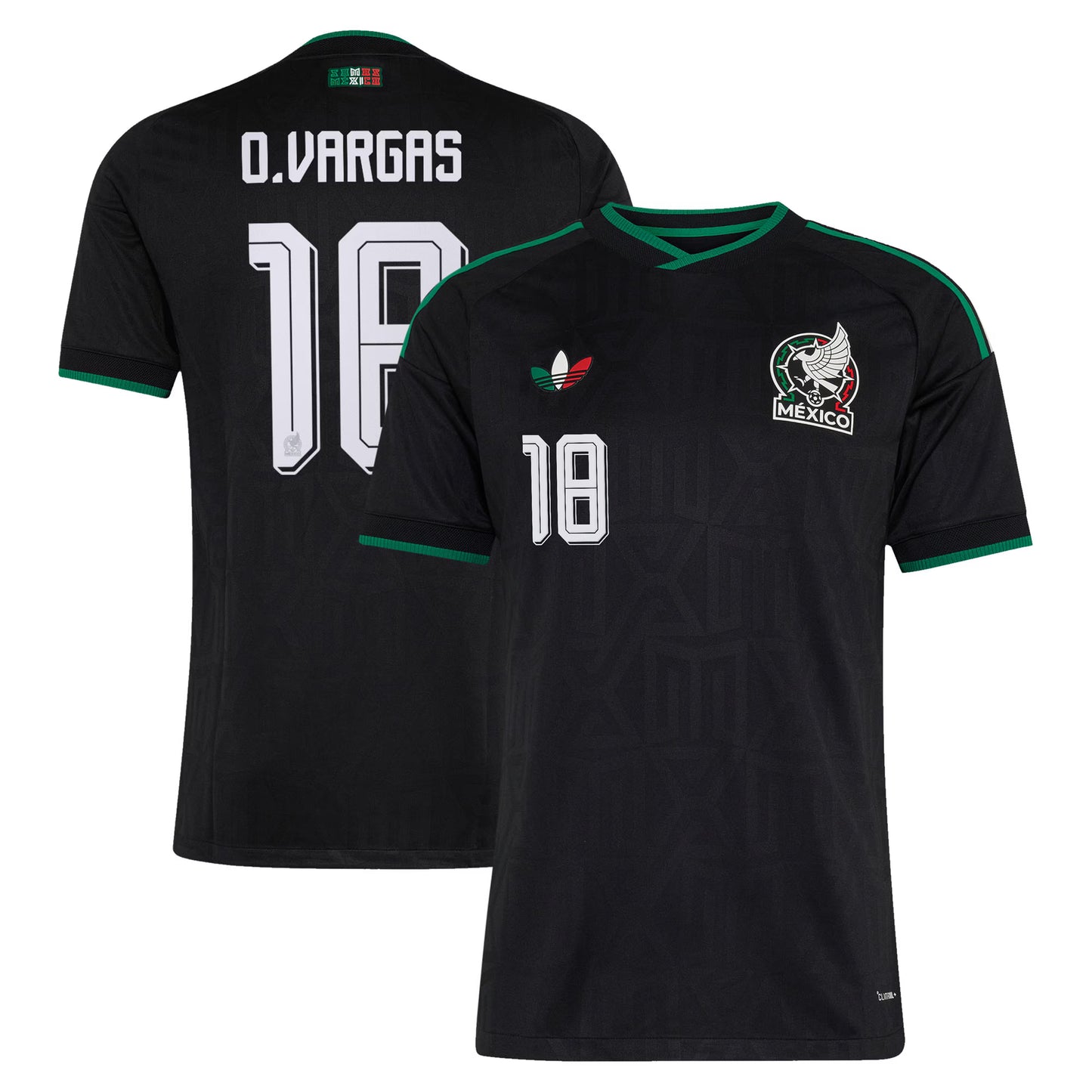 Obed Vargas Mexico National Team 2026 Third On-Field Jersey - Black