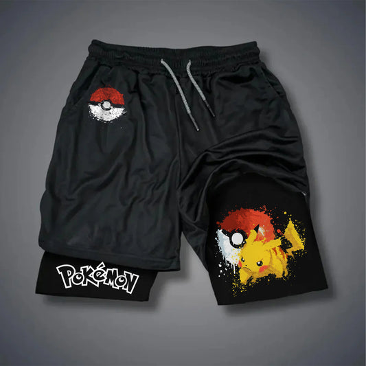 Pokémon Unisex Casual Anime Streetwear Shorts