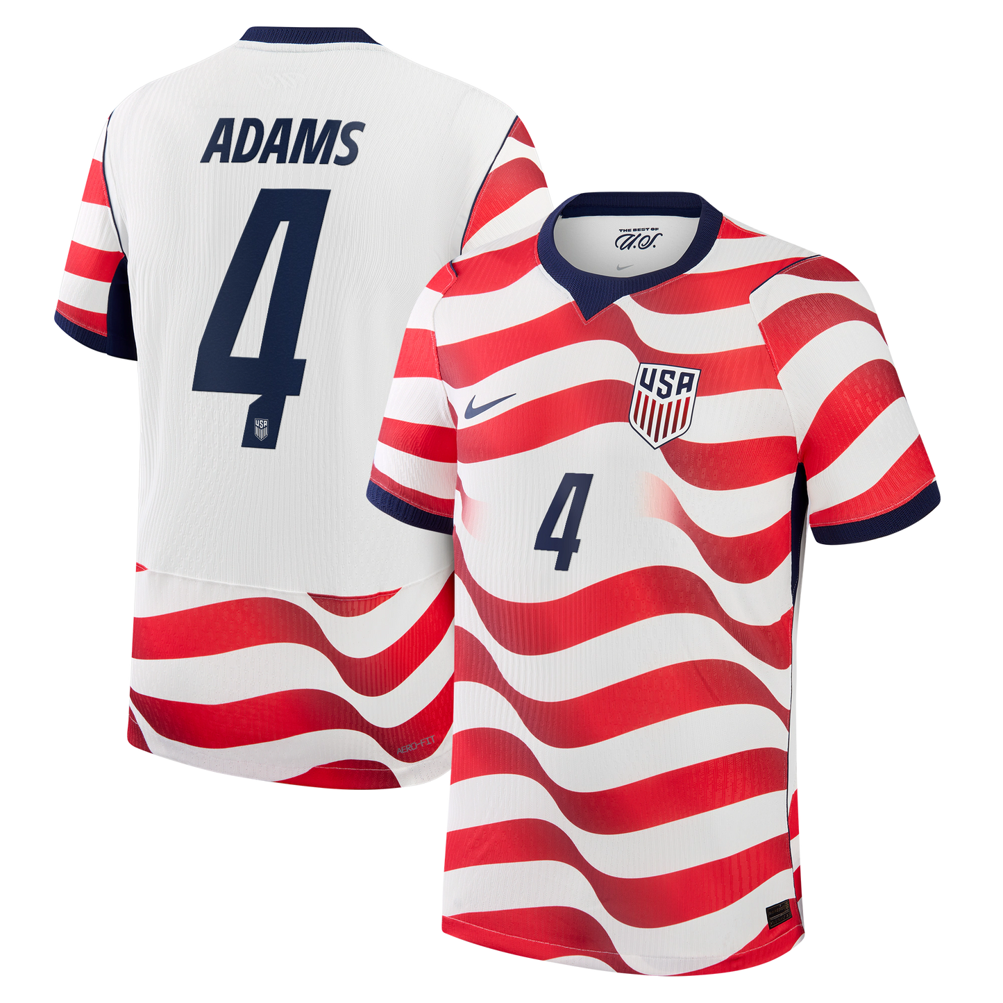 Tyler Adams USMNT 2026 Home Match Jersey - White