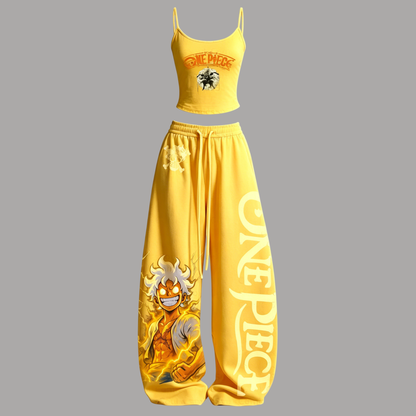 One Piece Top & Elasticated Trousers Two-Piece Set
