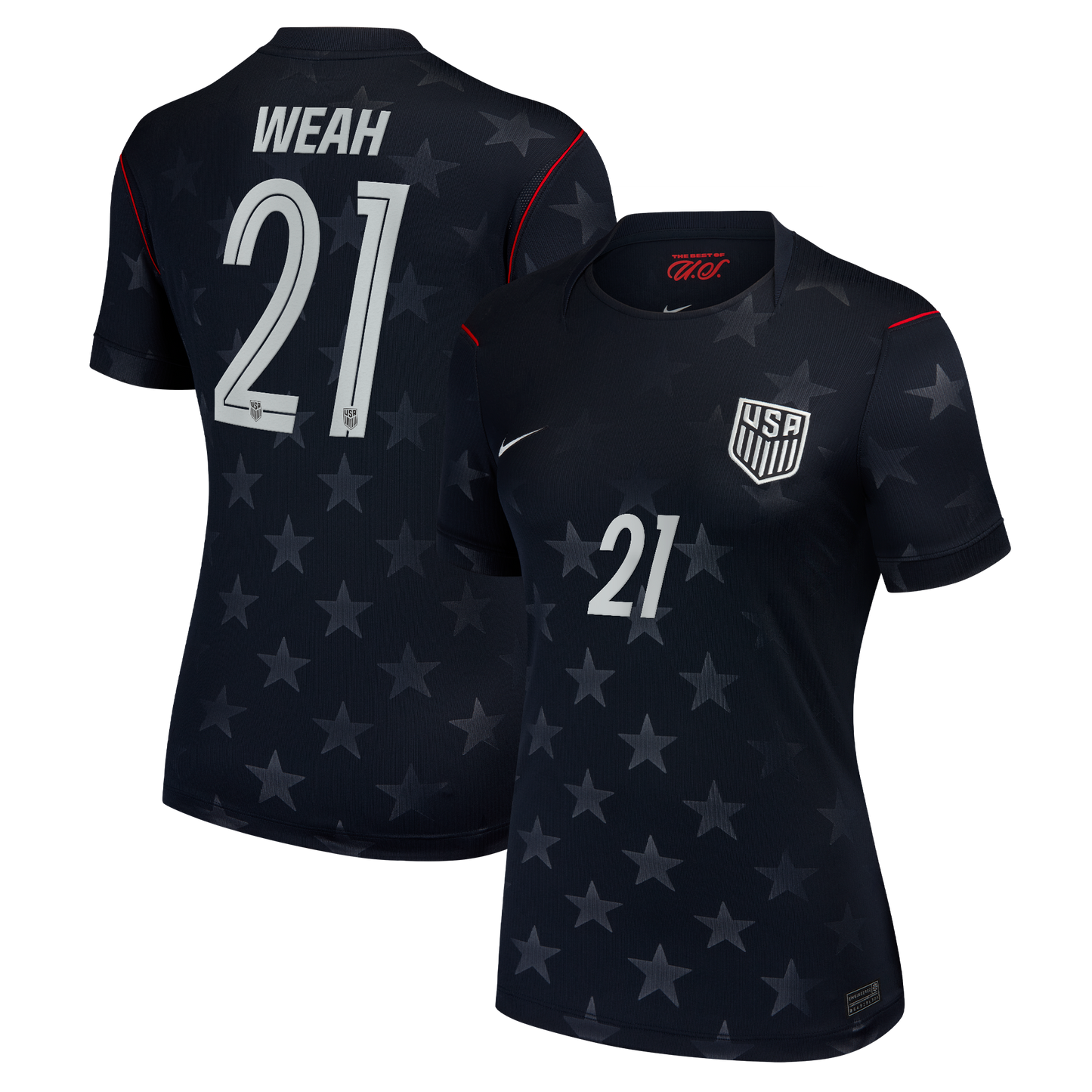 Timothy Weah USMNT Women's 2026 Away Stadium Replica Jersey - Blue