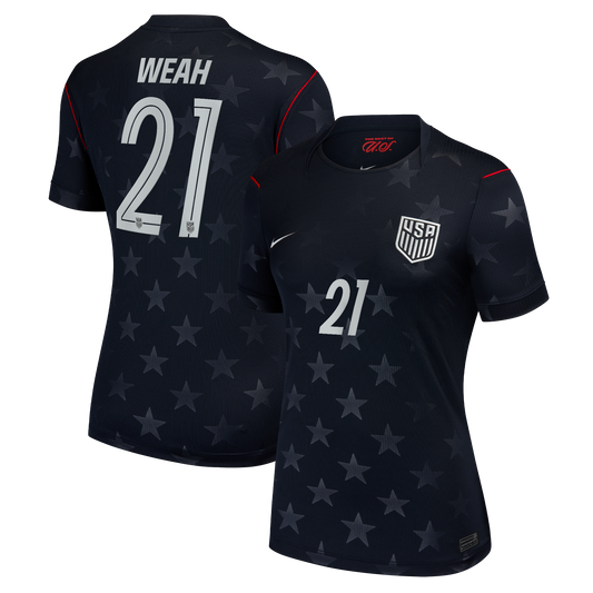 Timothy Weah USMNT Women's 2026 Away Stadium Replica Jersey - Blue