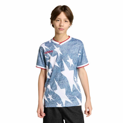 Youth  USA 1994 Denim Graphic Fashion Jersey - Blue