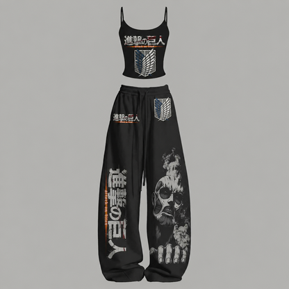 Attack on Titan Top & Elasticated Trousers Two-Piece Set