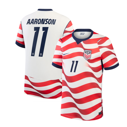 Brenden Aaronson USMNT 2026 Home Stadium Replica Jersey - White
