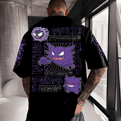 Pokémon Anime Inspired Vintage T-Shirt Print Streetwear