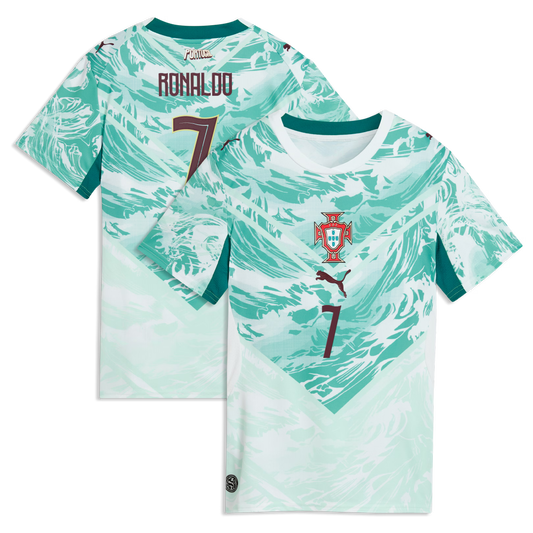 Cristiano Ronaldo Portugal National Team Women's 2026 Away Replica Jersey - Green
