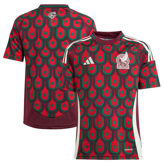 Mexico National Team Youth 2024 Home Replica Jersey - Burgundy