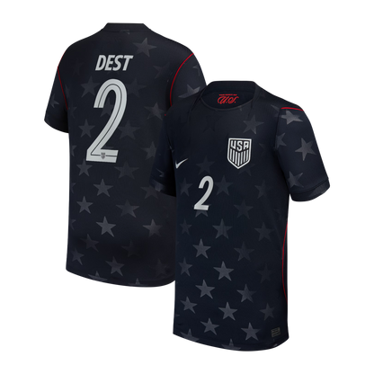 Sergiño Dest USMNT Youth 2026/27 Away Match Jersey - Blue
