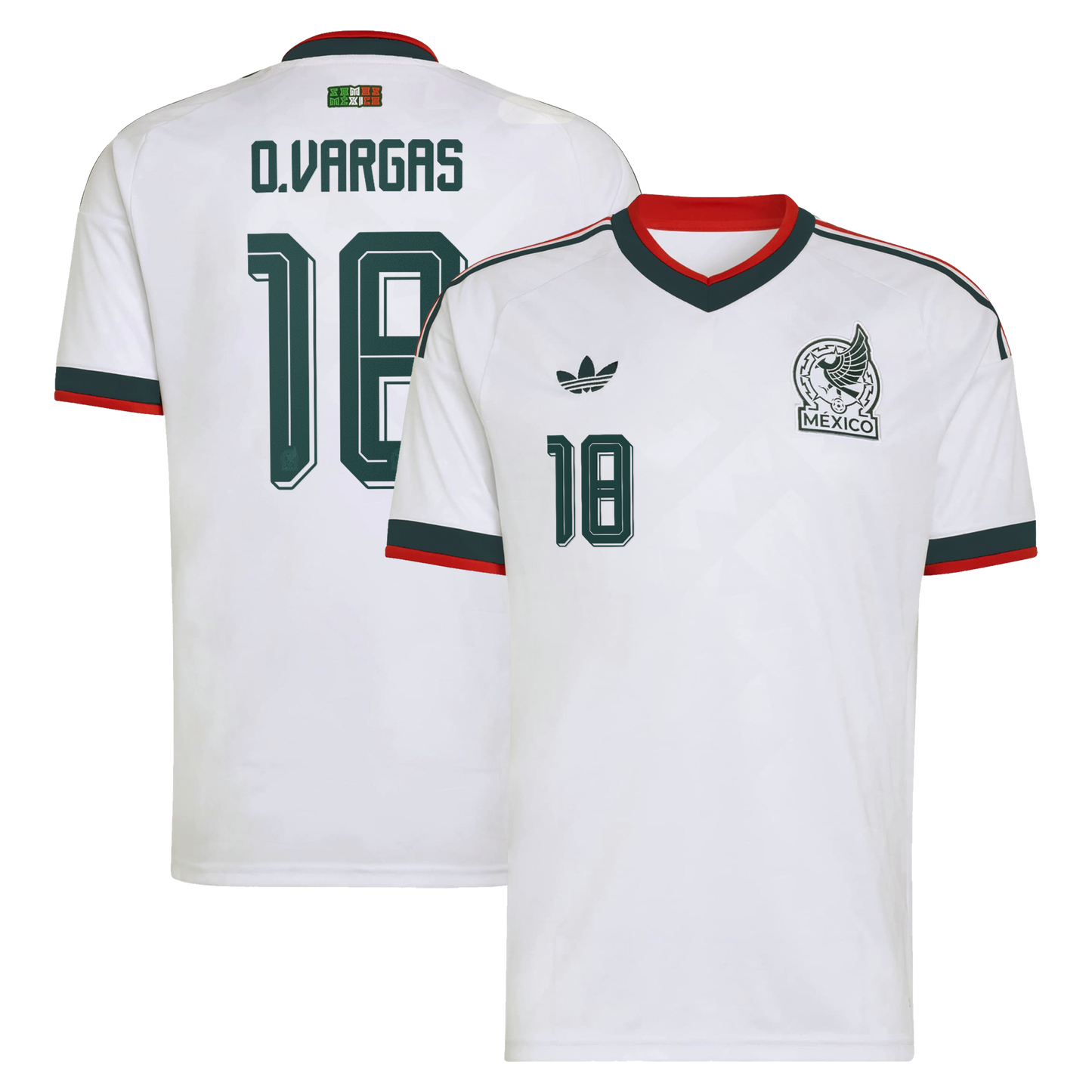Obed Vargas Mexico National Team 2026  Away Replica Jersey - White