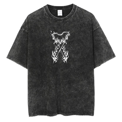 Vintage Washed Tee丨Demon Slayer